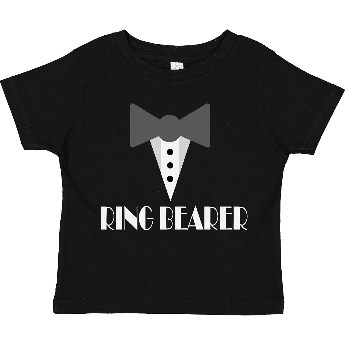 inktastic Ring Bearer Mock Tux Tuxedo Toddler T-Shirt 5-6 0040 Black 223ea