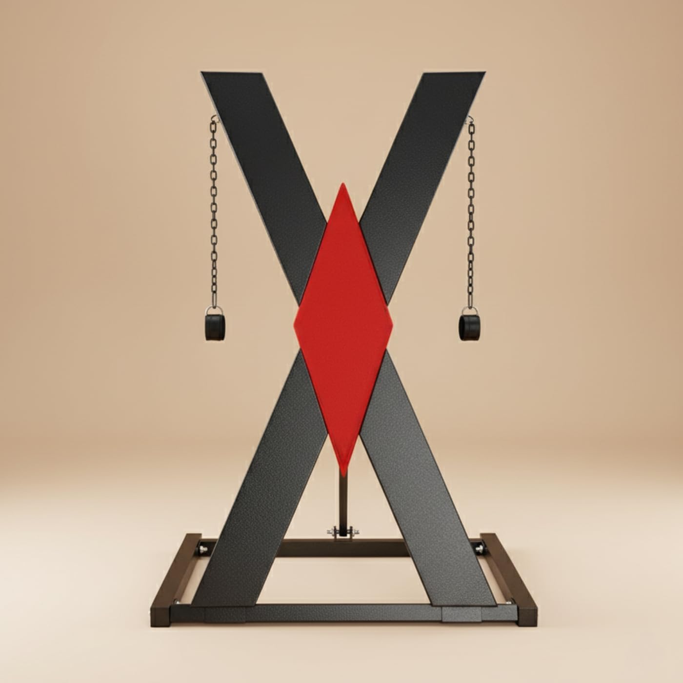 St Andrews BDSM Cross Adult Furniture | X Cross | Heavy-Duty Adjustable Bondage Restraint Furniture with Full Support & Cuffs | Premium BDSM Furniture for Roleplay