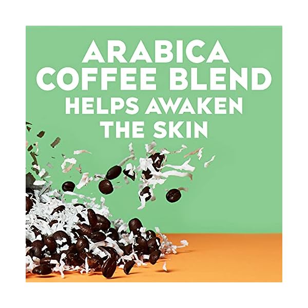 OGX-Coffee-Scrub-and-Wash-Coconut-195-Fl-Oz OGX Smoothing + Coconut Coffee Exfoliating Body Scrub with Arabica Coffee & Coconut Oil, Moisturizing Body Wash for Dry Skin, Paraben-Free with Sulfate-Free Surfactants, 19.5 Fl Oz