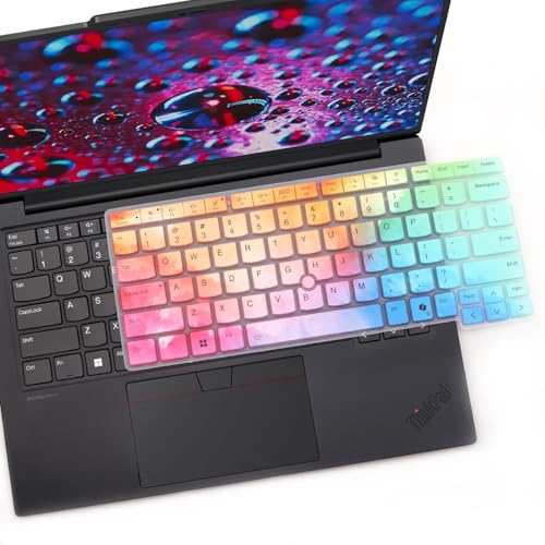 i-Tensodo Keyboard Cover for Lenovo Thinkpad X1 Yoga Gen 9 14'',Thinkpad T14s Gen 6,Thinkpad T14 Gen 6/Gen 5,Thinkpad P14s Gen 5,Thinkpad L14 Gen 5,Thinkpad E14 Gen 7 Keyboard-Colorful