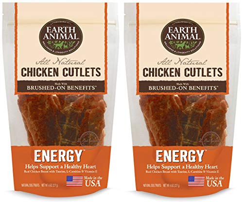 Earth Animal Chicken Cutlets Energy Immune Heart 8oz (2 Pack)