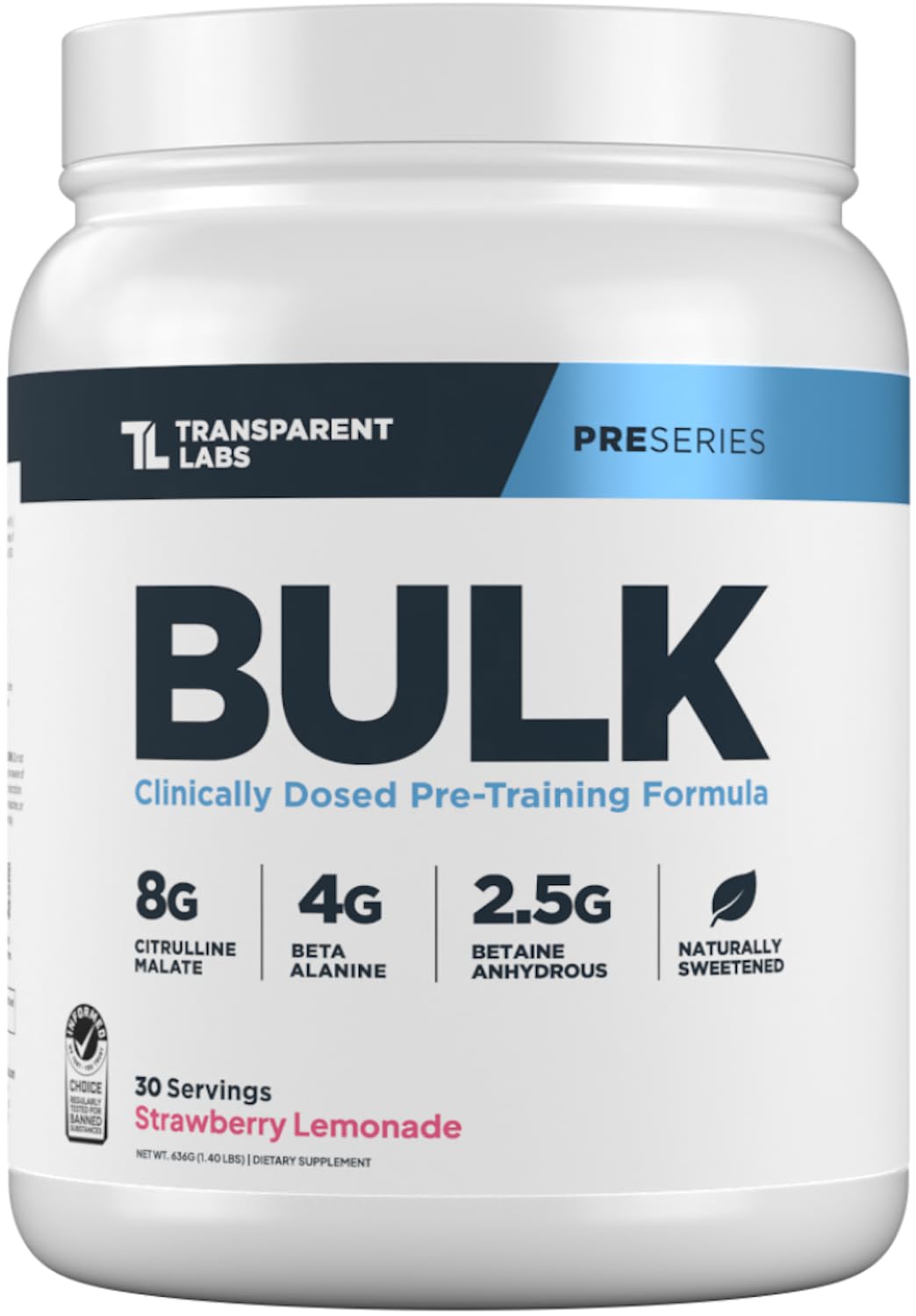 Transparent Labs Bulk Pre Workout