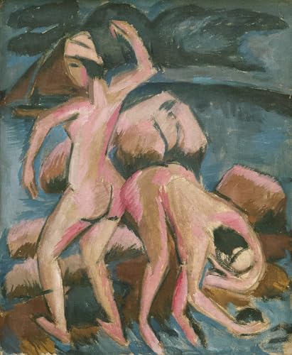 Tableau graffiti art mural Ernst Ludwig Kirchner poster impression moderne 60x90cm