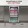 Honeywell Beverage Refrigerator and Cooler, 116 Can Mini Fridge with Glass Door for Soda Beer or Wine for Office or Bar with Adjustable Removable Shelving, Commercial Grade
