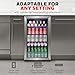 Honeywell Beverage Refrigerator and Cooler, 116 Can Mini Fridge with Glass Door for Soda Beer or Wine for Office or Bar with Adjustable Removable Shelving, Commercial Grade