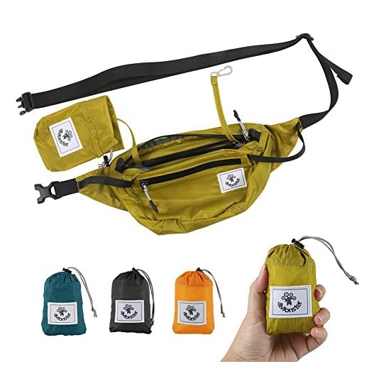 4Monster Hiking Waist Packs Portable,Water Resistant Fanny Pack Bags Lightweight with Adjustable Strap for Outdoor, Workout,Running,Hiking,Traveling,Biking,Camping and Fishing (Yellow green, 2L)