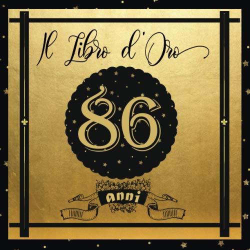 Livre d'or 86 ans grand format moderne album souvenir anniversaire 100 pages élégant
