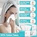 Disposable Face Towel,Cotton Facial Dry Wipe for Sensitive Skin, Facial Tissues for Skin Care, Facial Cleansing, Makeup Wipes, Makeup Remover Towels, Upgraded and Thickened