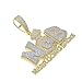 Iced Out Bling NDB Never Going Broke Letters Money Bag Shape Charm Pendant Necklace Hip Hop Punk Style Fashion Jewelry with 24in Twist Rope Chain