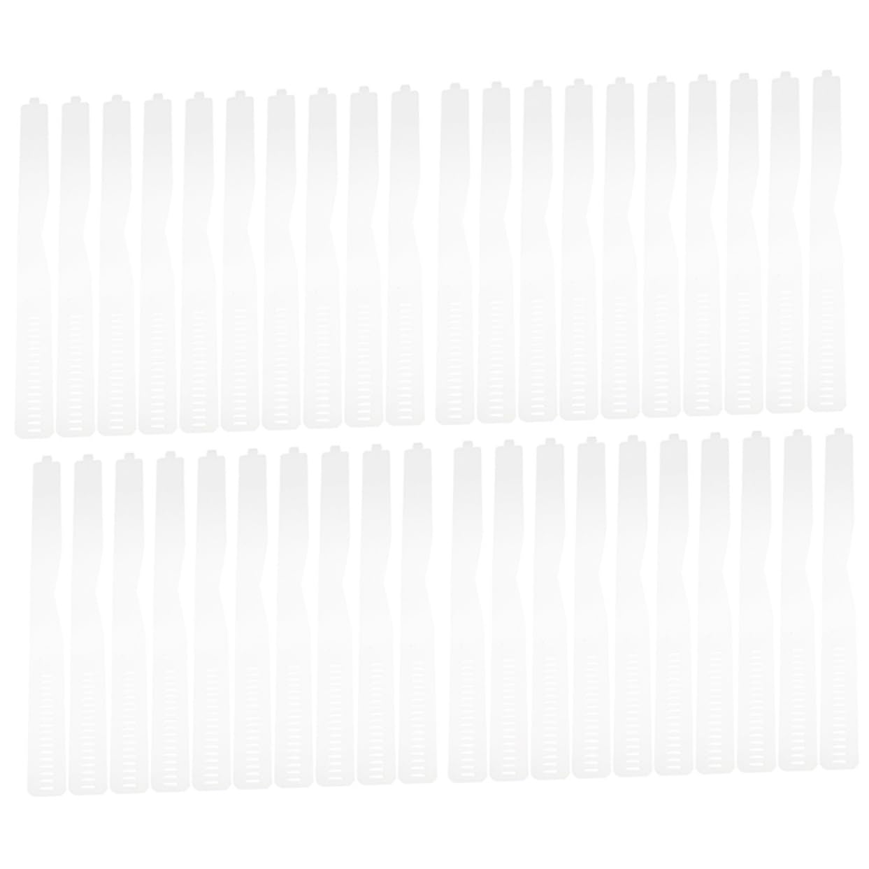 CALLARON Dress Shirts 60pcs Collar Fixing Strips Blouse Collar Strips Collar Support Straps Pvc Shirt Collar Strips