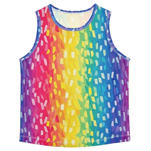 Boys Tank Top Shirts Cartoon Owl Leaf Bird Sleeveless T-Shirts Crew Neck for Kids Clothing Children