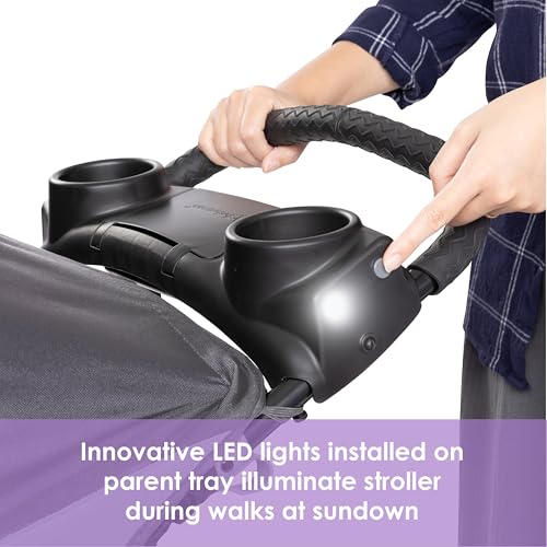 Baby Trend Expedition® Zero Flat Jogger Travel System with LED Lights, Dash Blue - image 3
