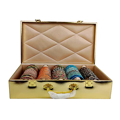 Image of Premium Girls And Women 5 Rod Bangle Box, For Wedding Gift Box,Vanity Box, Bangle Box, Wedding Jewelry Box, Wood Jewelry Box