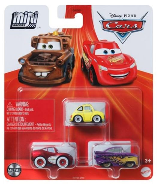 Amazon.com: Disney Cars Mini Racers 3 Pack (McQueen Makeover