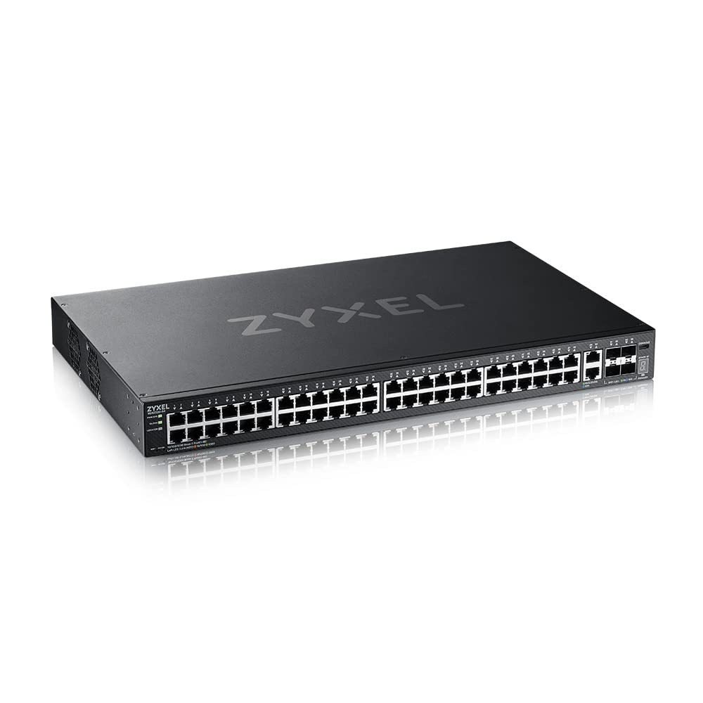 Zyxel 48-Port Gigabit Switch | Nebula Cloud Managed/L3 Access | 6X 10G Uplink (2X Copper + 4X SFP+) [XGS2220-30]
