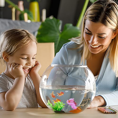 Image of onesimcr Floating Fish Tank Decorations, Aquarium Decorations, Lovely Diver Fish Tank Decorations, Floating Device Fish Tank Accessories,Suitable for All Kinds of Fish Tanks(Purple)