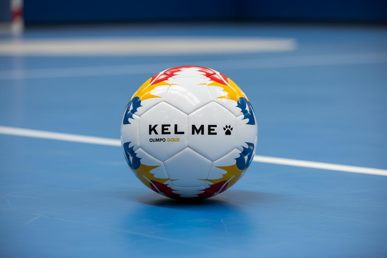 KELME Balón Fútbol Sala Olimpo Gold Blanco