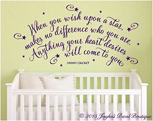 Susie85Electra When You Wish Upon A Star Makes No Difference Who You Are Anything Your Heart Desires Will Come To You Jiminy Cricket Wall Decal