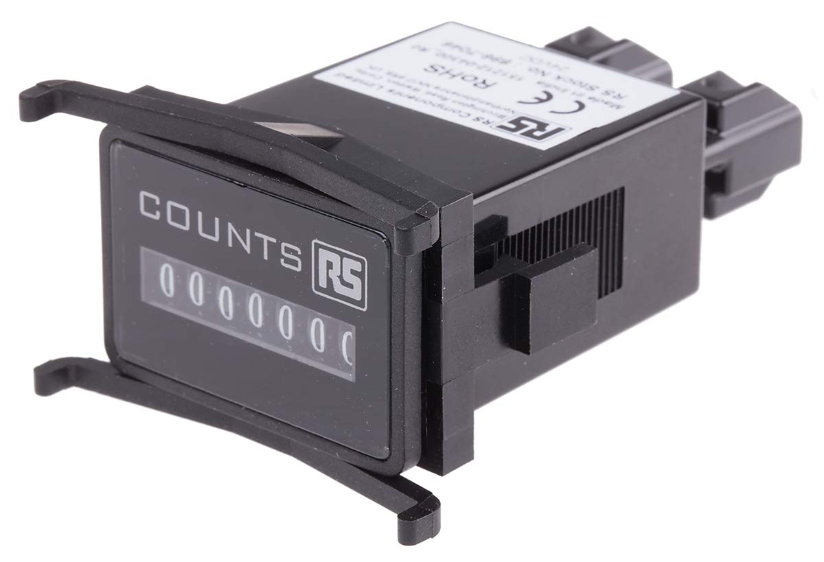 RS PRO Impulszähler Zähler Digital Keine Rückstellung 7-stellig 24V dc, Impuls, max. 10 Hz