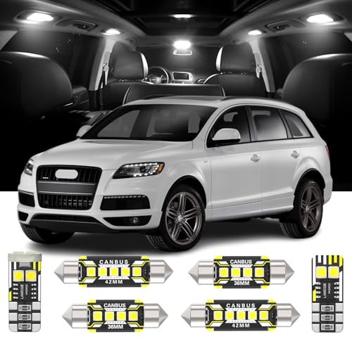 16 Piezas Luces LED Interior Repuesto Audi Q7 4L 2005-2015 miniatura 1