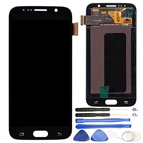 Comfine Original OEM Replacement for Samsung Galaxy S6 LCD Display Screen + Touch Digitizer Assembly, Compatible with G920 G920A G920P G920T G920V G920R4 G920F, Repair Tools + Samsung Logo, Black Comfine Original OEM Replacement for Samsung Galaxy S6 LCD Display Screen + Touch Digitizer Assembly, Compatible with G920 G920A G920P G920T G920V G920R4 G920F, Repair Tools + Samsung Logo, Black
