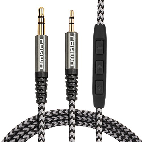 LANMU 3.5mm to 2.5mm Audio Cable, Replacement Cable Compatible with Bose 700/QC35II/QC35/QC25 Headphones, with Mic & Volume Control-5FT