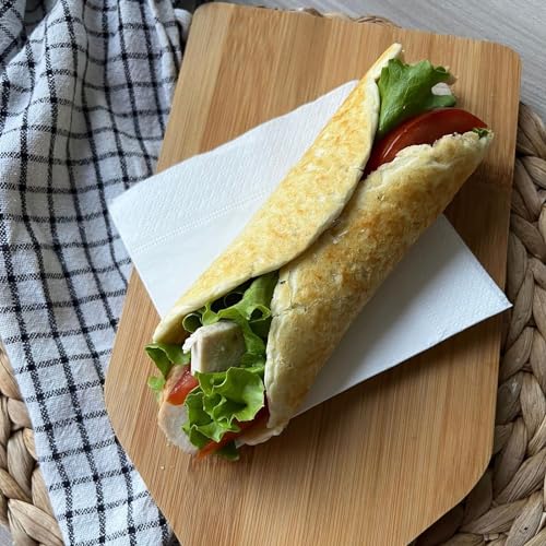 Nuvola Zero – Backmischung für Tortilla, 160 g x 4 Protein Tortillas, Kohlenhydratfrei, Glutenfrei, Laktosefrei, Zuckerfrei, Hefefrei, Hergestellt in Italien