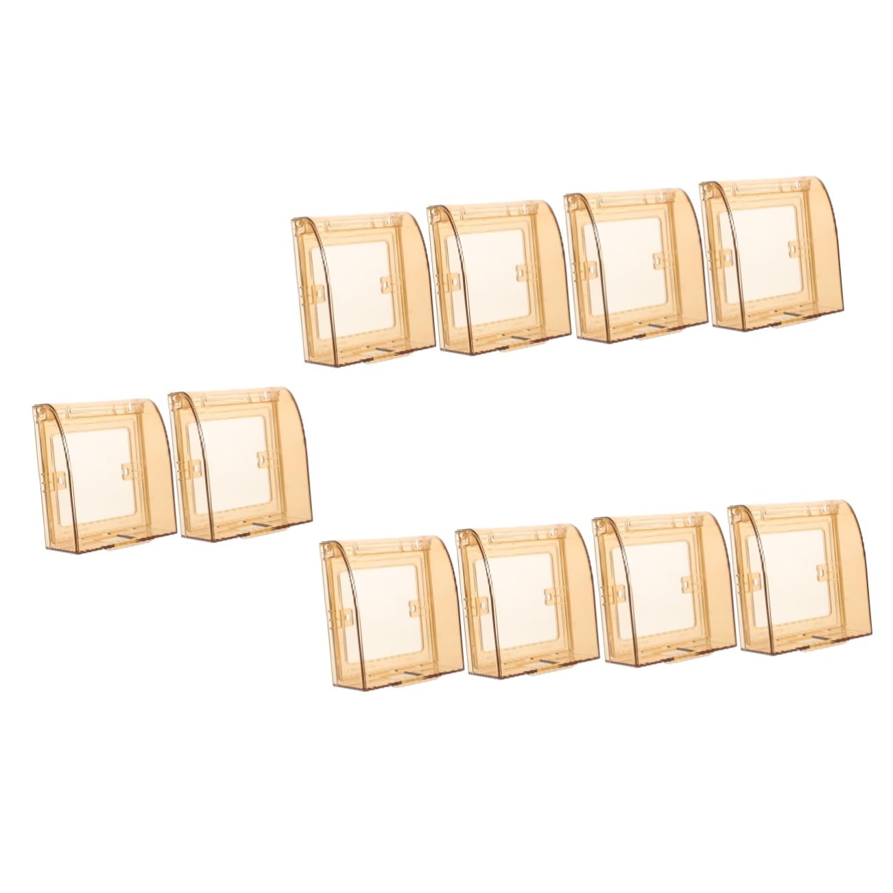 Uonlytech 10pièces Pour Mural Couvercle Anti-garçon Fille Pour Prises Électriques Sécurité Garçon Fille Murale Transparente Pour Bébés