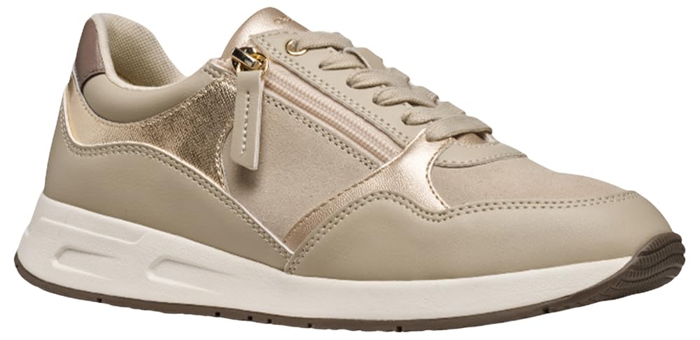 Geox Women's D BULMYA Trainers, Beige, 40 EU
