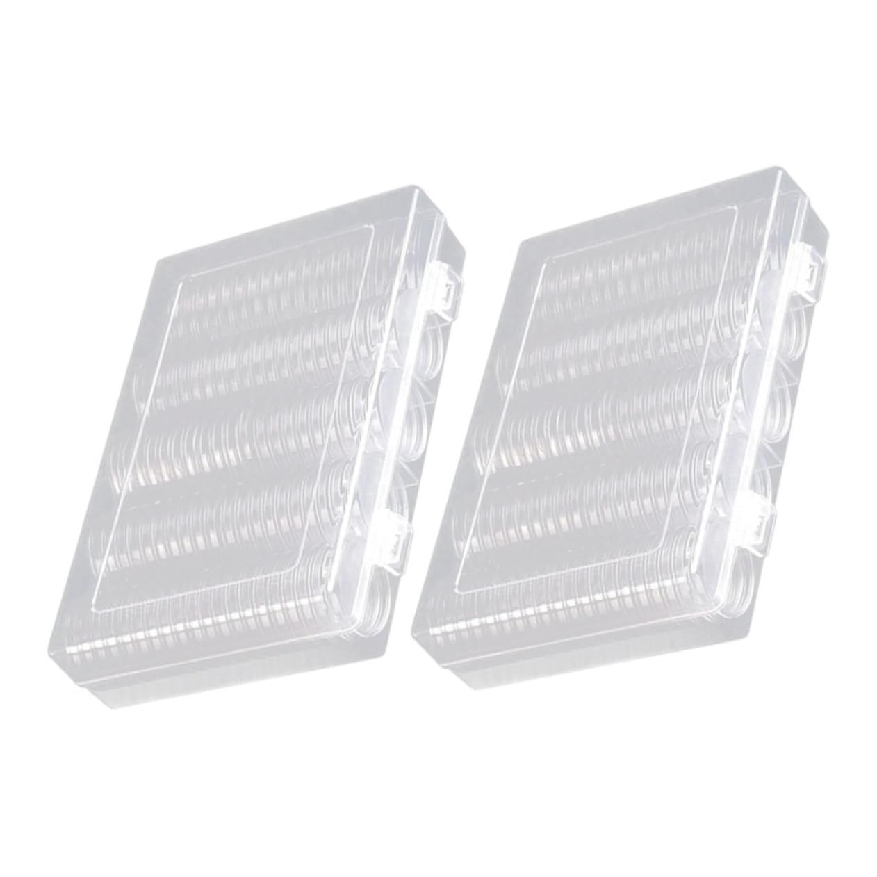Portamonete per Collezione 2 Set in Plastico per Monete 17/20/25/27/30 Mm