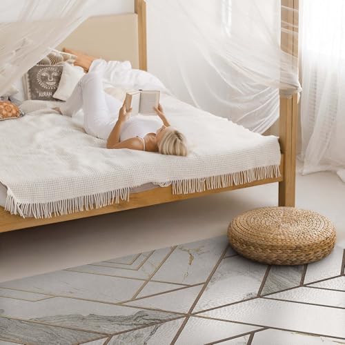 Tapis en vinyle pour cuisine lavable et résistant pour sol intérieur - 4