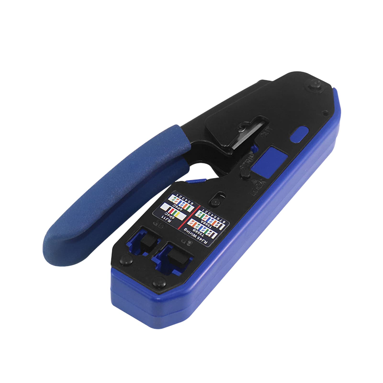 Network Pliers Wire Crimper Wire Stripper Pass-Thru Modular All-in-one Tool for Telecom Datacom