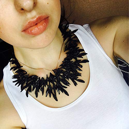 Zthread Vintage Bib Choker Collar Neklace Black Leaf Statement Collar Necklace Woman Fashion Jewelry Necklace #TOP2