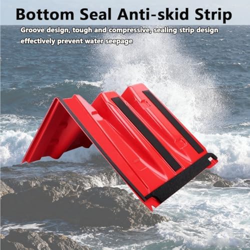 L-Shaped Flood Prevention Barrier Set, 6 PCS Portable ABS Water Boards for Outdoor Flood Protection, Mobile Flood Control Panels for Home and Office Use