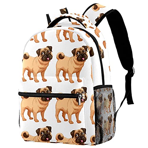 Sac d'école chien hipster mignon idéal pour les trajets scolaires et les sorties