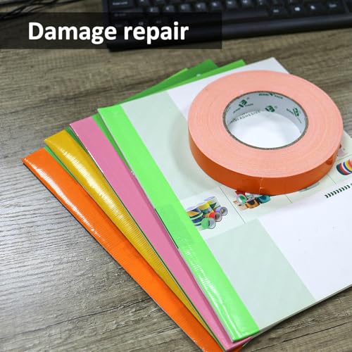 Image of BOMEI PACK Green Duct Tape 1inch, Heavy Duty Strong Waterproof Industrial Color Duct Tape 9.0mil x 60yds for Packing and Repairing