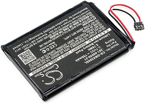 Replacement Battery for 010-01531-00, DriveAssist 50 LMT-D, Driveluxe 50 LMTHD PN: 361-00056-21 750mAh / 2.78Wh