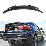 Real Carbon Fiber Car Rear Trunk Boot Lip Spoiler for BMW X6 Series F16 F86 X6 X6M SUV 2015-2018 PSM Style