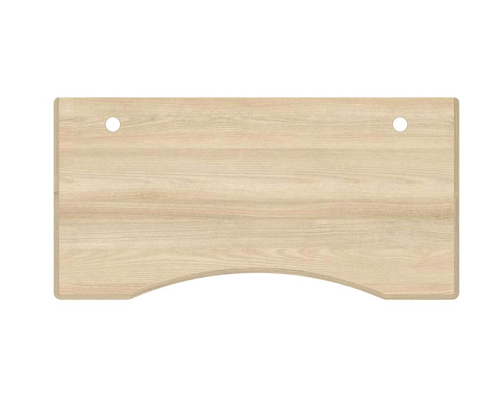 FLEXISPOT Tablero Curvo de Madera(140 * 70 * 2.5cm, Arce), con Esquina de Tablero Curva Protectora, y Compatible con Escritorio Eléctrico, Material de Tablero Seguro, no Tóxico y Respetuoso