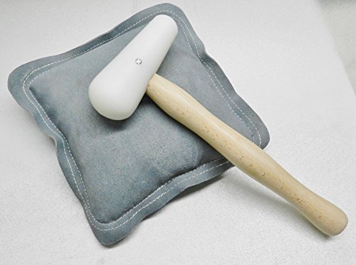Sand Bag 10" & Nylon Hammer Set Dome Head Metal Forming Stamping Jewelry