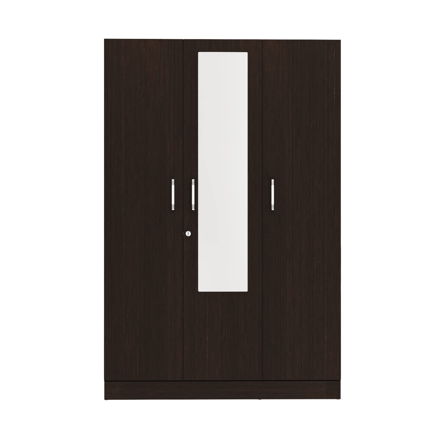 Wakefit Wardrobe for Bedroom | 1 Yr Warranty | Cupboard for Bedroom, Almirah, Wooden Wardrobe, Multi-Shelves Storage, Density:680–750 kg/m³, Free Installation from Brand (Twill - Wenge)