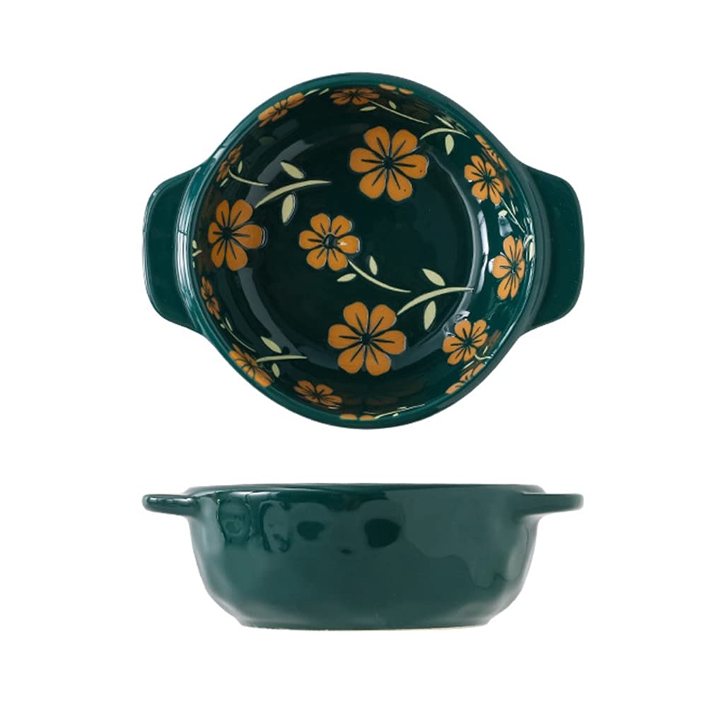 BERTY·PUYI Ramequins en Porcelaine 12 Oz, Lot De 2, Four, Bols À Pouding, Plats À Soufflé, pour Crème Brûlée, Desserts, Passe Au Micro-Ondes, Au Congélateur Et Au Lave-Vaisselle-D