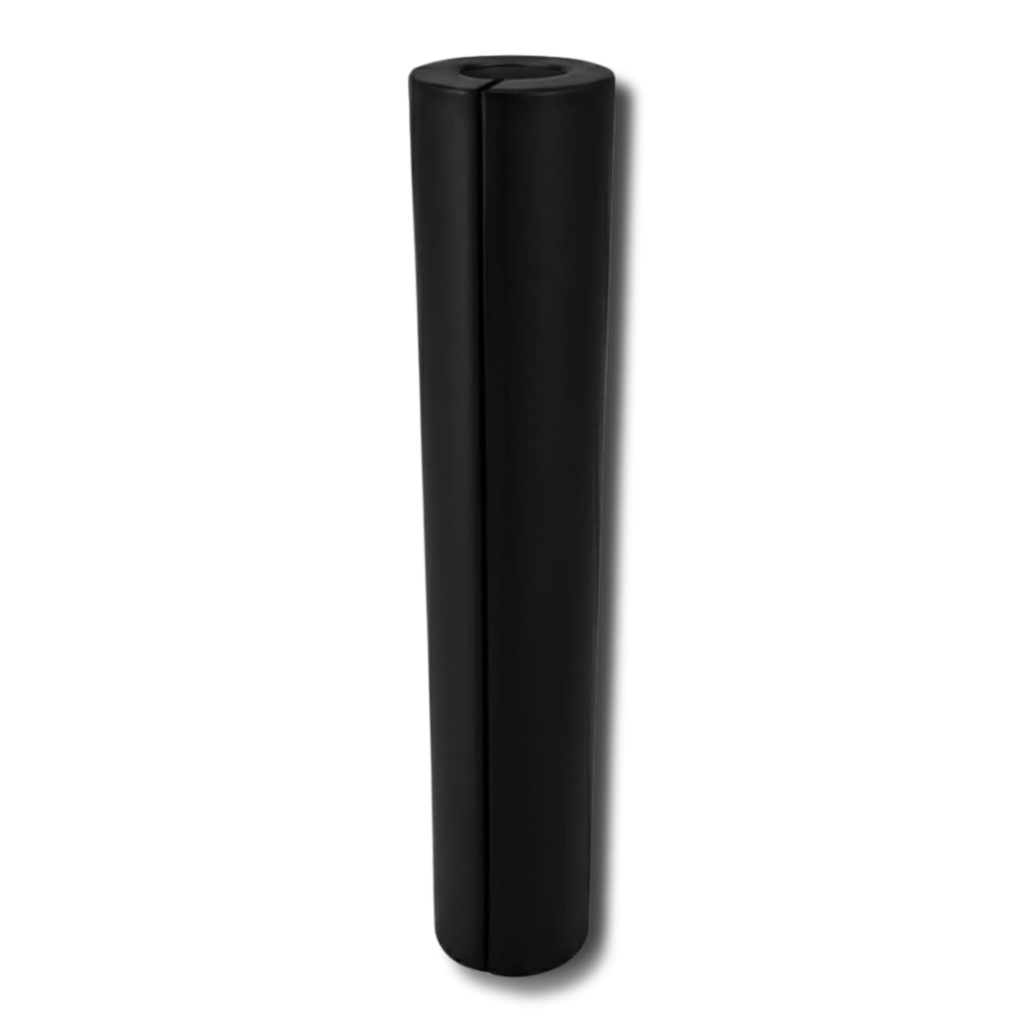 Safety-Pads - Black Round Foam Pole Pad - 18 x 5 x 120cm - Football, Rugby & Basketball - Impact Protection - Garage, Car Park & Playground