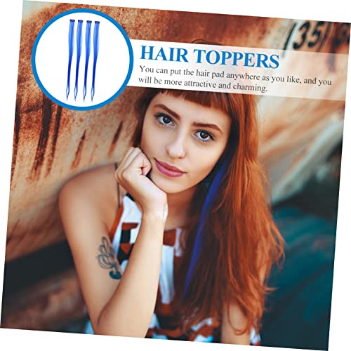 STAHAD 12Pcs Extensões De Peruca Extensões De Cabelo Destaca Grampos De Cabelo Coloridos Clipe Em Ex