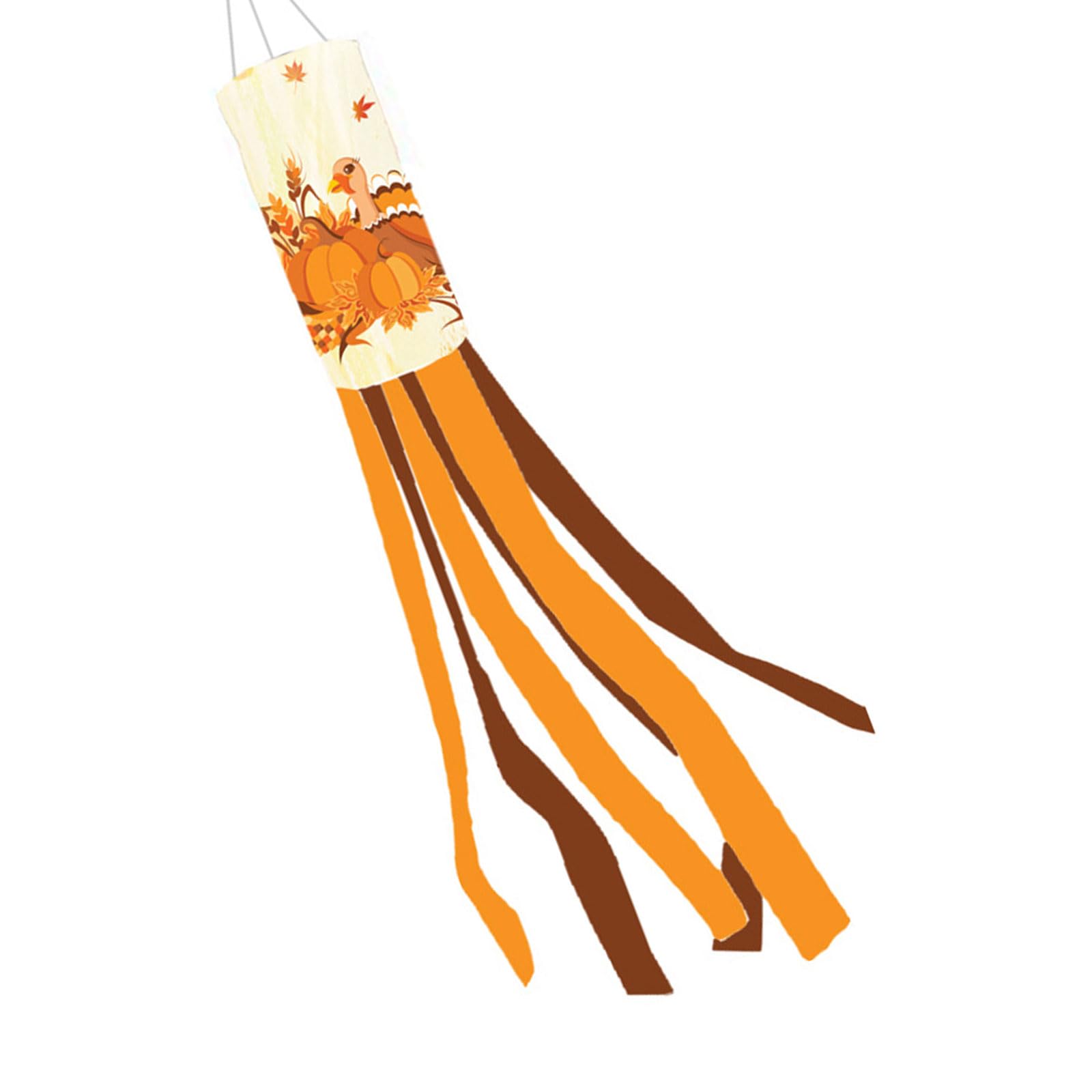 Kalttoy 28inch Fall Thanksgiving Windsock, Garden Decoration for Season Outdoor Hangings Decoration