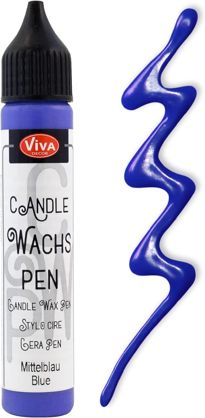 Viva Decor 602 Mid Blue Candle Wax Pen 28Ml