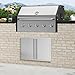 VEVOR BBQ Access Door, 30.5W x 21H Inch Double Outdoor Kitchen, Stainless Steel Flush Mount, Wall Vertical with Recessed Handles, for BBQ Island, Grilling Station, Outside Cabinet