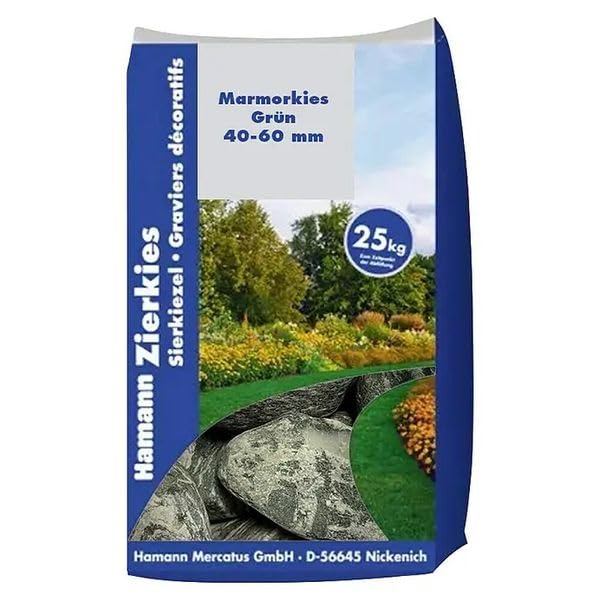 Hamann Mercatus GmbH MARMORKIES 40-60 mm GRÜN 25 kg