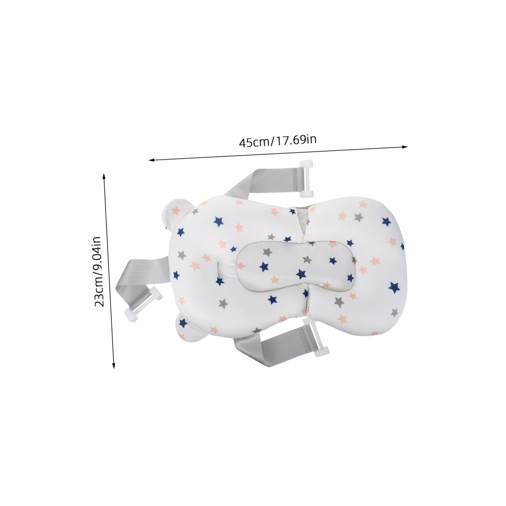 Soporte para Asiento de Baño para Bebés Estructura de Malla Transpirable y Material Pp Seguro, Cuna Flotante Adecuado para Baño de Recién Nacidos y Uso Cómodo