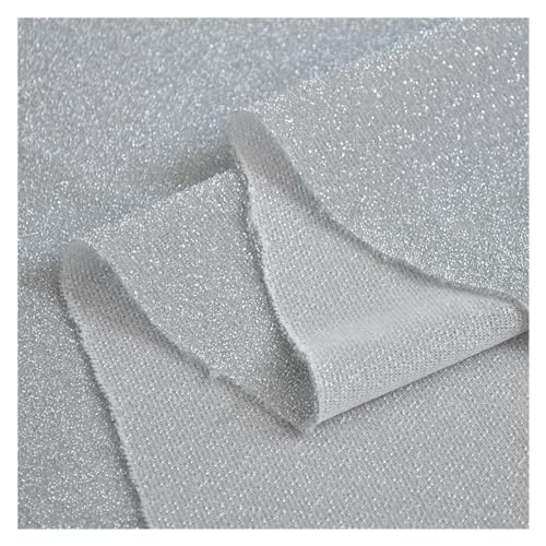 Tissu pailleté en polyester métallisé multicolore de 150 cm pour couture